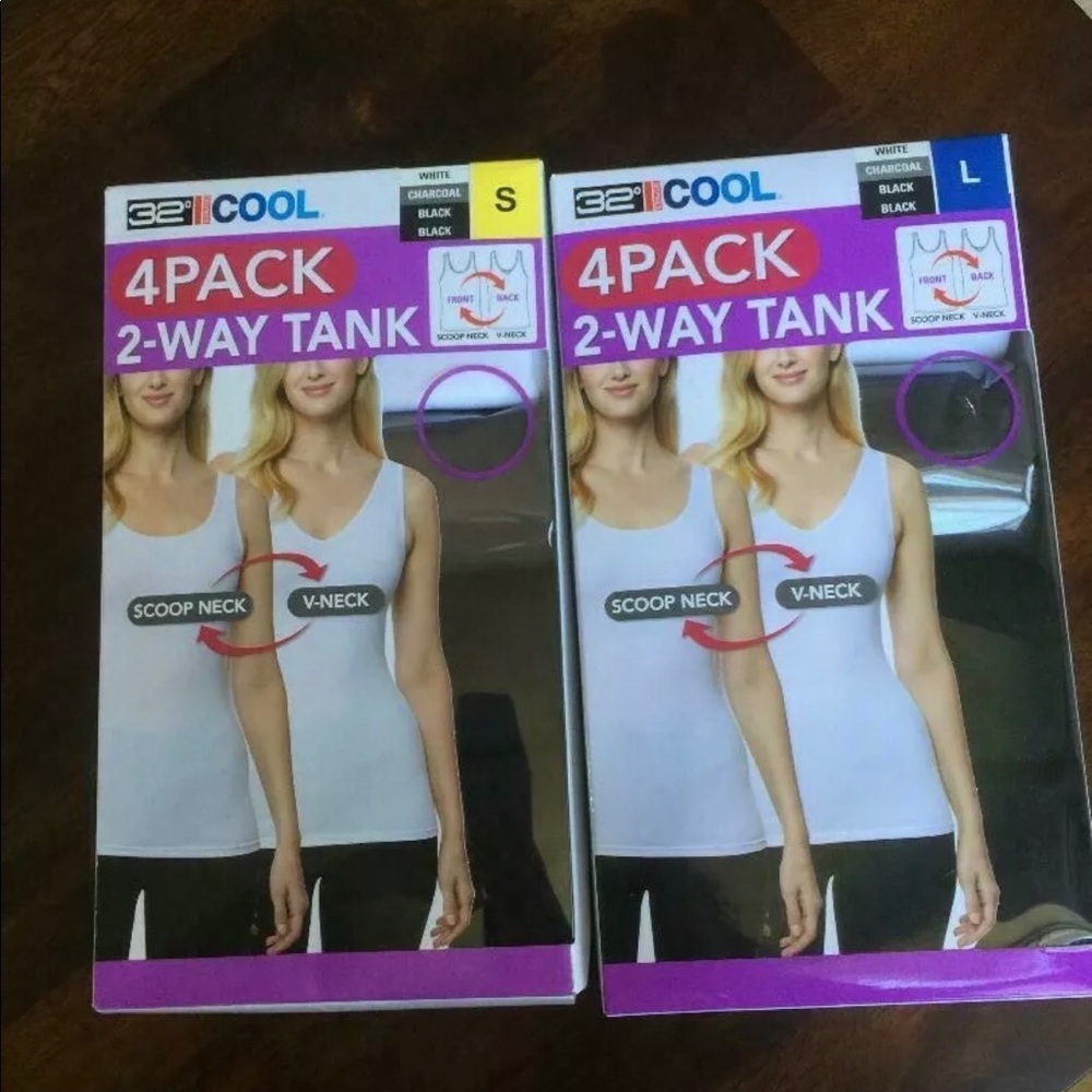 32 Degrees Cool 4 Pack 2-Way Reversible Tank Scoop